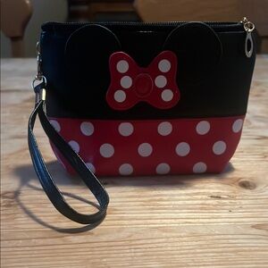 Clutch Black and Red Polka Dot